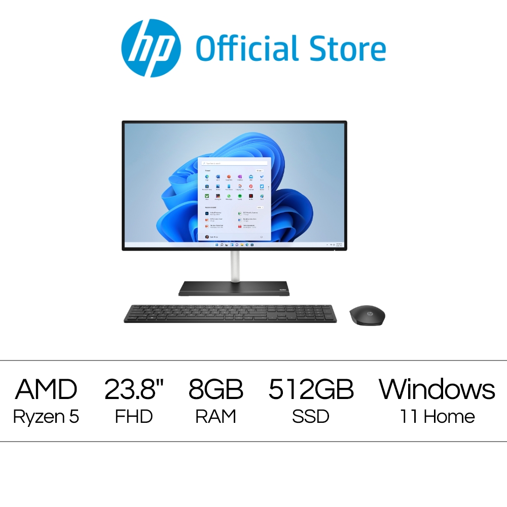 24-cb0030d All-in-One PC - AMD Ryzen 5 5500U - AMD Radeon Graphics - 8GM RAM - 512 SSD - Windows 11 - 1 Year Onsite Warranty