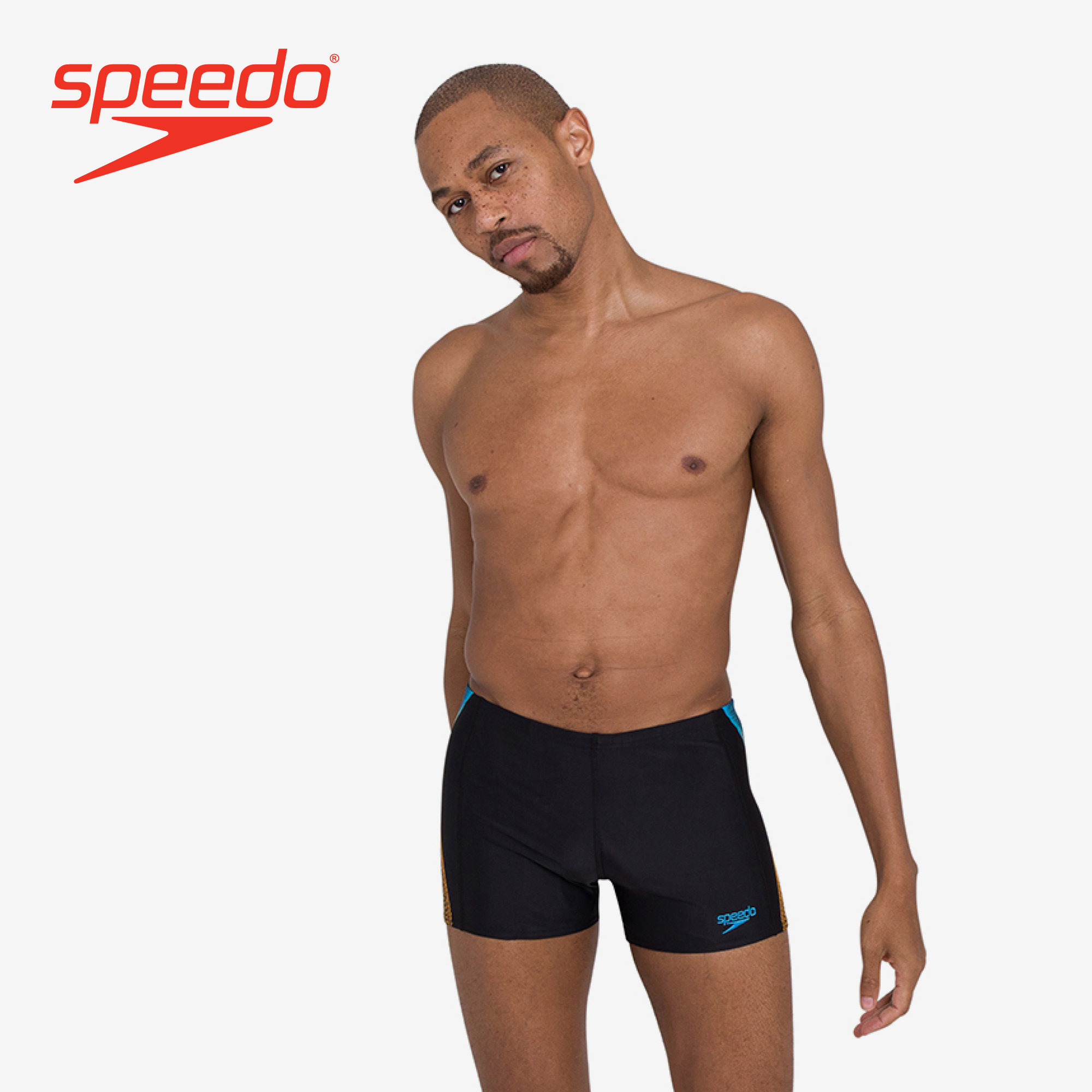 Speedo Tech Panel Aquashort Men Swimwear - Black - 8-04510F317