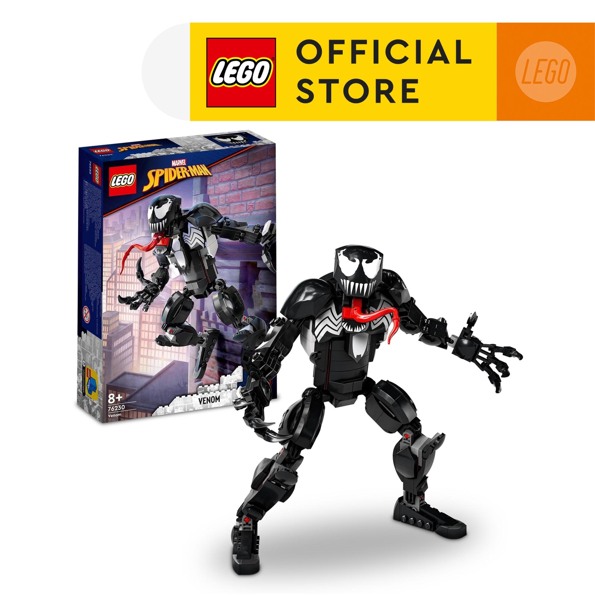 LEGO Marvel Venom Figure 76230 Building Kit (297 Pieces) Building Blocks For Kids Construction Toys Kids Toys Marvel Toys Construction Sets