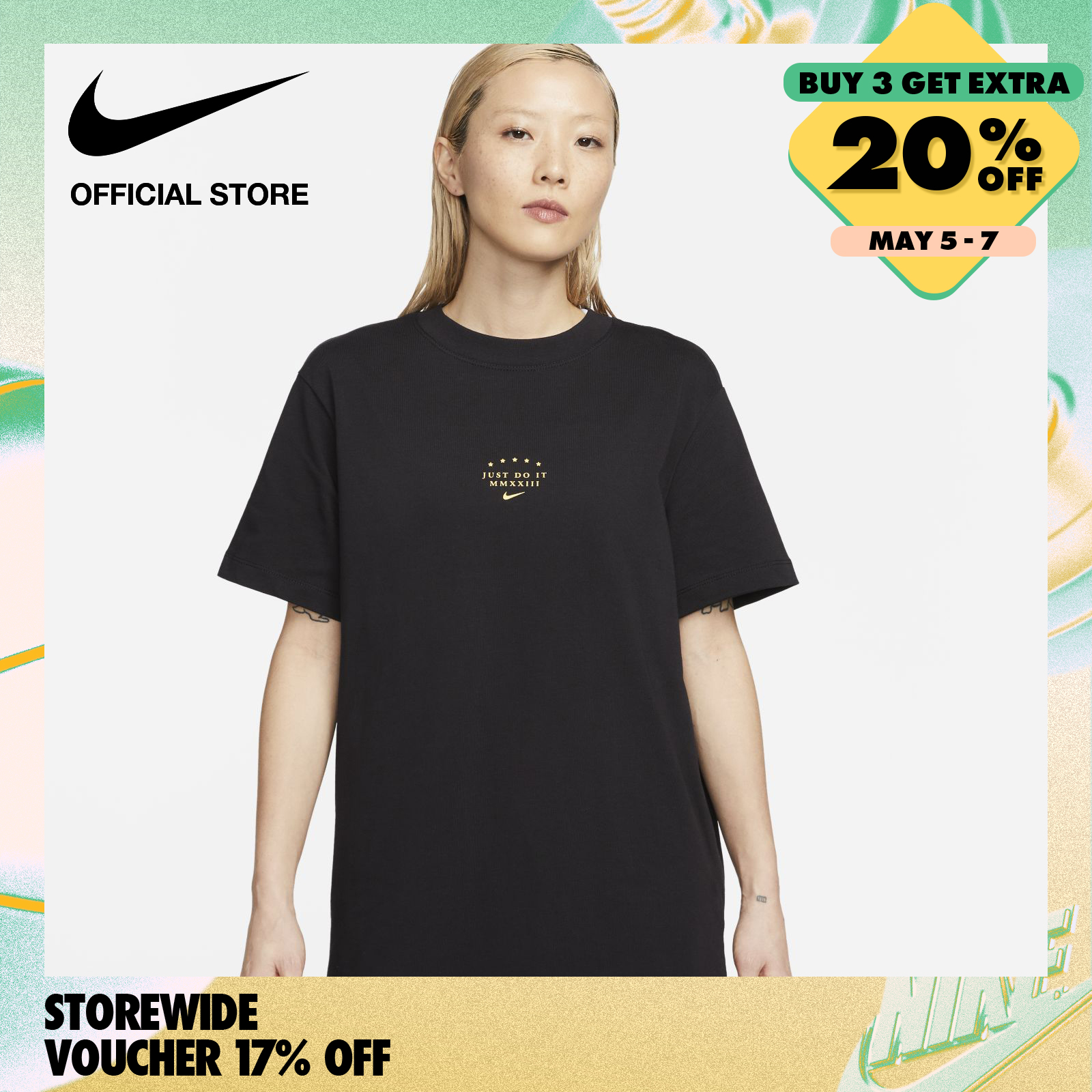 Nike Women's Sportswear Sisterhood T-Shirt - Black