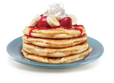 Strawberry Banana Pancakes (4 pcs)